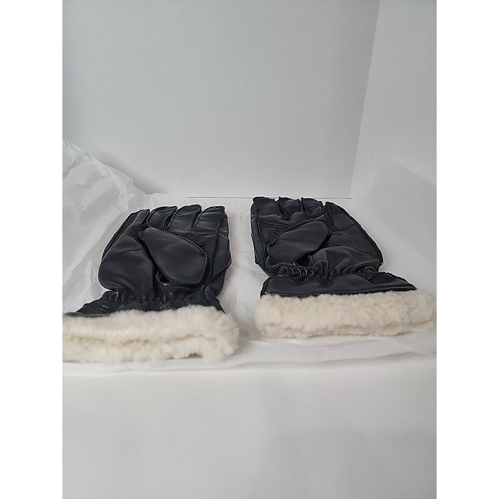 toswake winter sheepskin leather gloves for Large men